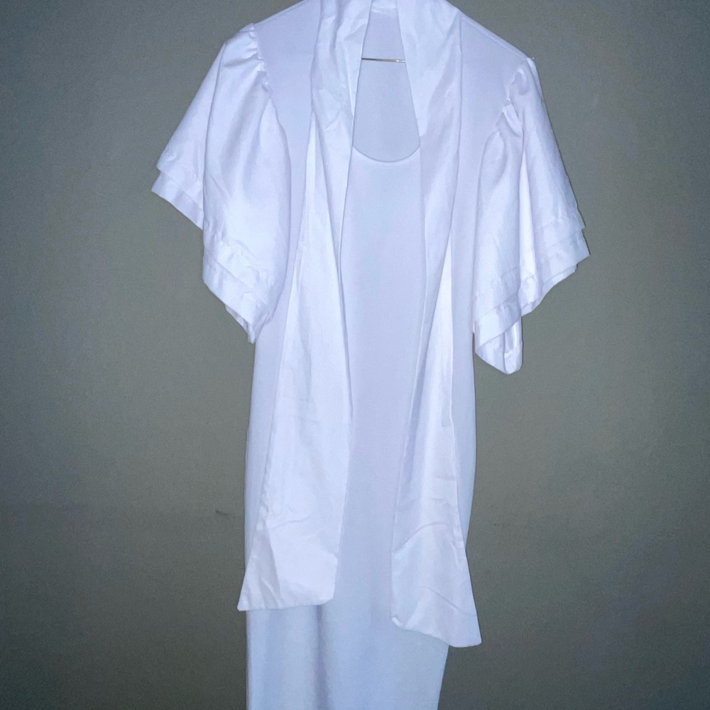 Elegant White Asymmetrical Dress